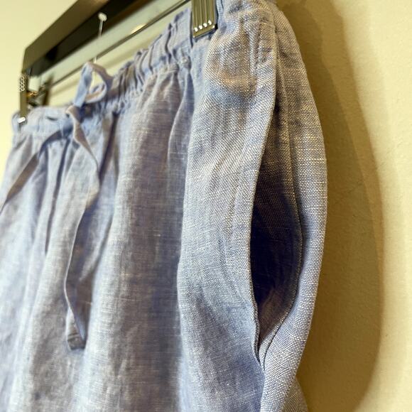 J.Crew New Soleil Pant Linen Elastic Waist Vacation Holiday CI939 French Small - Picture 5 of 15